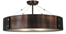 Framburg 5394 SP/PN - 4-Light Satin Pewter/Polished Nickel Oracle Flush / Semi-Flush Mount