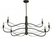 Framburg 5720 IRON - 6-Light Iron Telluride Dining Chandelier