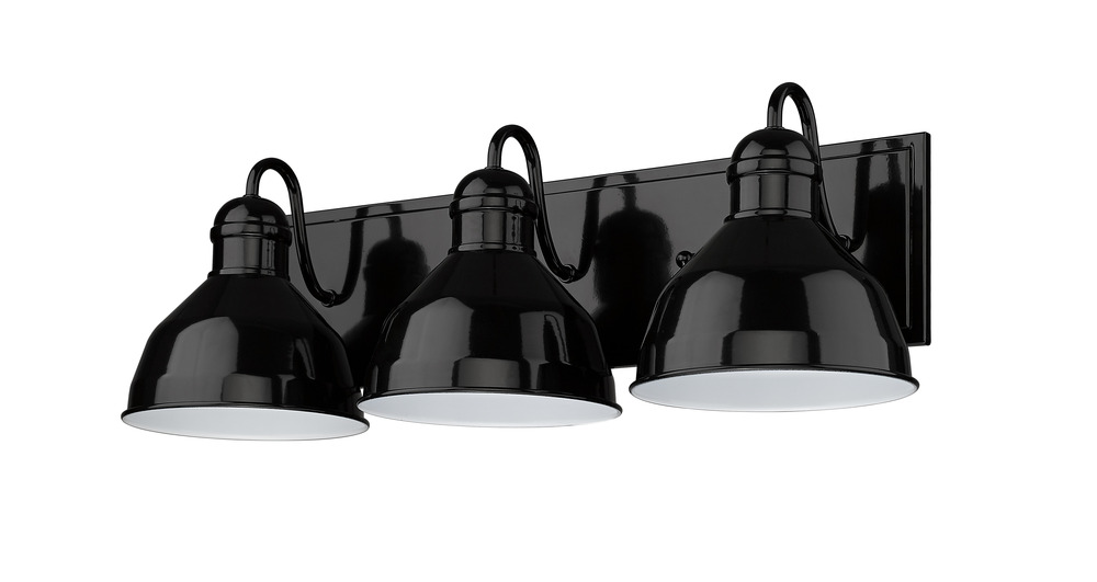 Vivio Gia 3-Light Vanity - Glossy Black