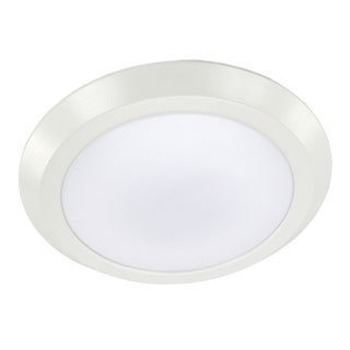 White 5/6" LED Disk Light - 15W - 3000K Dimmable