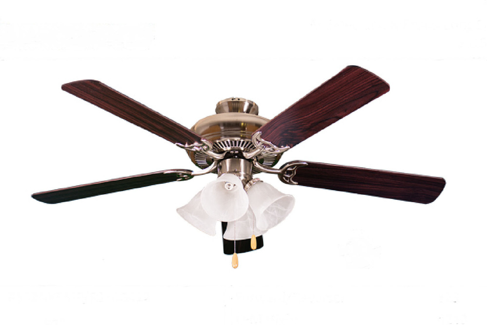 52' 5-Blade NK Fan W/Alabaster 4-Light Kit(4x9.5W LED 3000K)