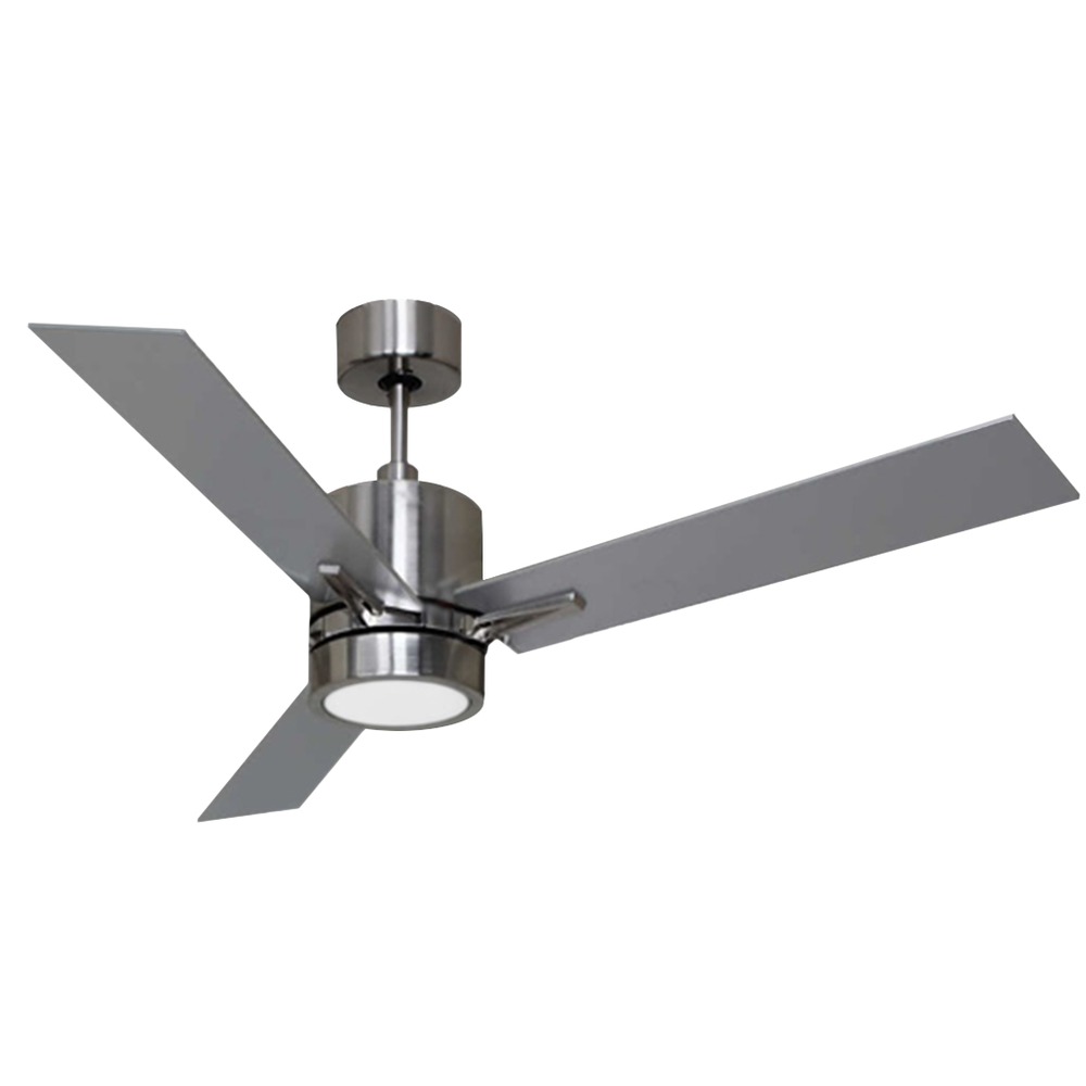 3-Blade 52" NK Fan Silver/Walnut Blades 15W LED 3000K