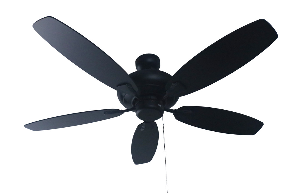 52" 5-Blade UFO Fan - MB Black/Walnut Blades