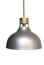 HOMEnhancements 70211 - Vivio Octavia Steel Shade Pendant - Silver/Champagne Gold