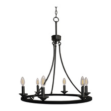 HOMEnhancements 20514 - Trento 6-Light Ring Chandelier - MB E12