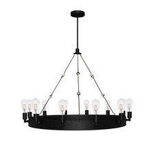 HOMEnhancements 19491 - Justin 12-Light Ring Chandelier - MB