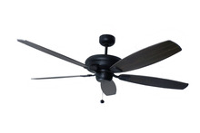 HOMEnhancements 20187 - 5-Blade 56" Upgrade Fan - MB Matte Black/Walnut Blades