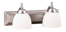 HOMEnhancements 16371 - Dallas 2-Light White Vanity - NK