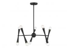 Savoy House Meridian M100128MBK - 10-Light Chandelier in Matte Black