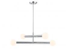 Savoy House Meridian M100133CH - 4-Light Chandelier in Chrome