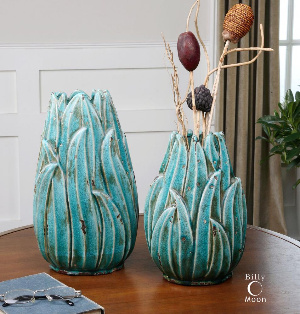 Uttermost Darniel Ceramic Vases, S/2