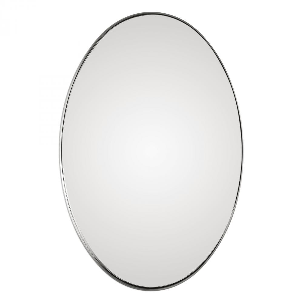 Uttermost Pursley Brushed Nickel Oval Mirror