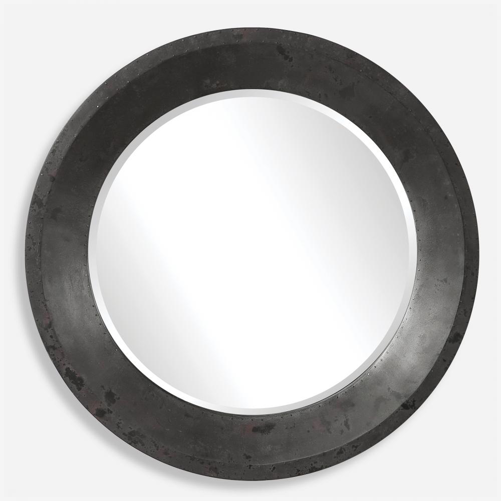 Uttermost Frazier Round Industrial Mirror