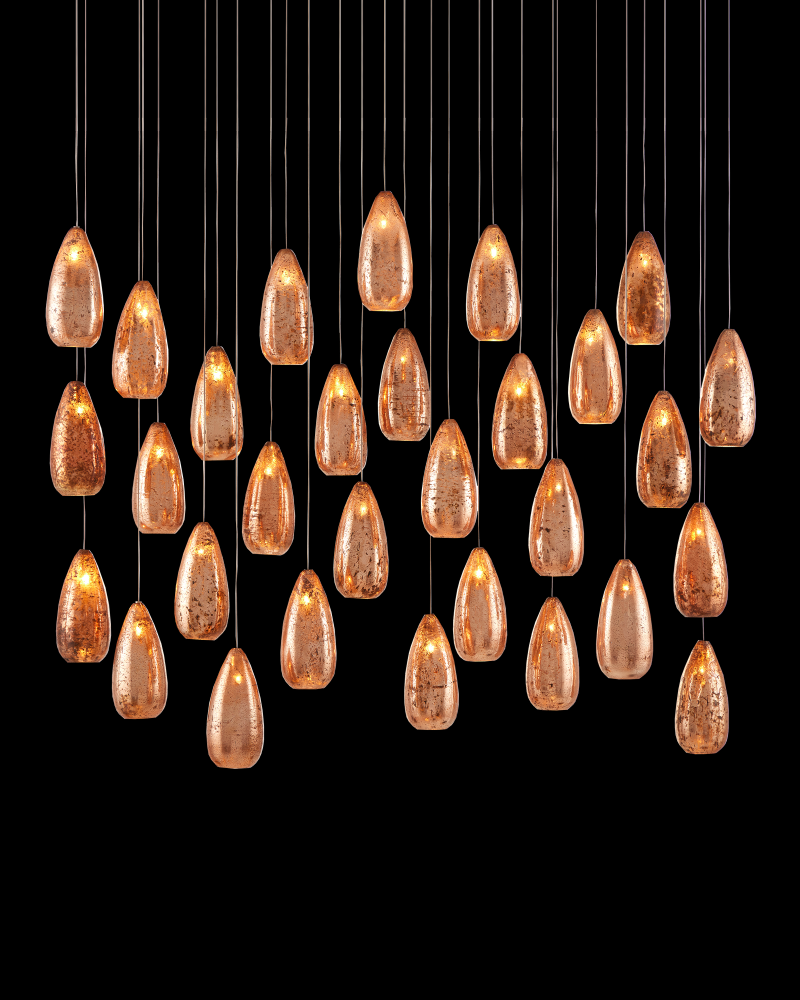 Rame 30-Light Linear Multi-Drop Pendant