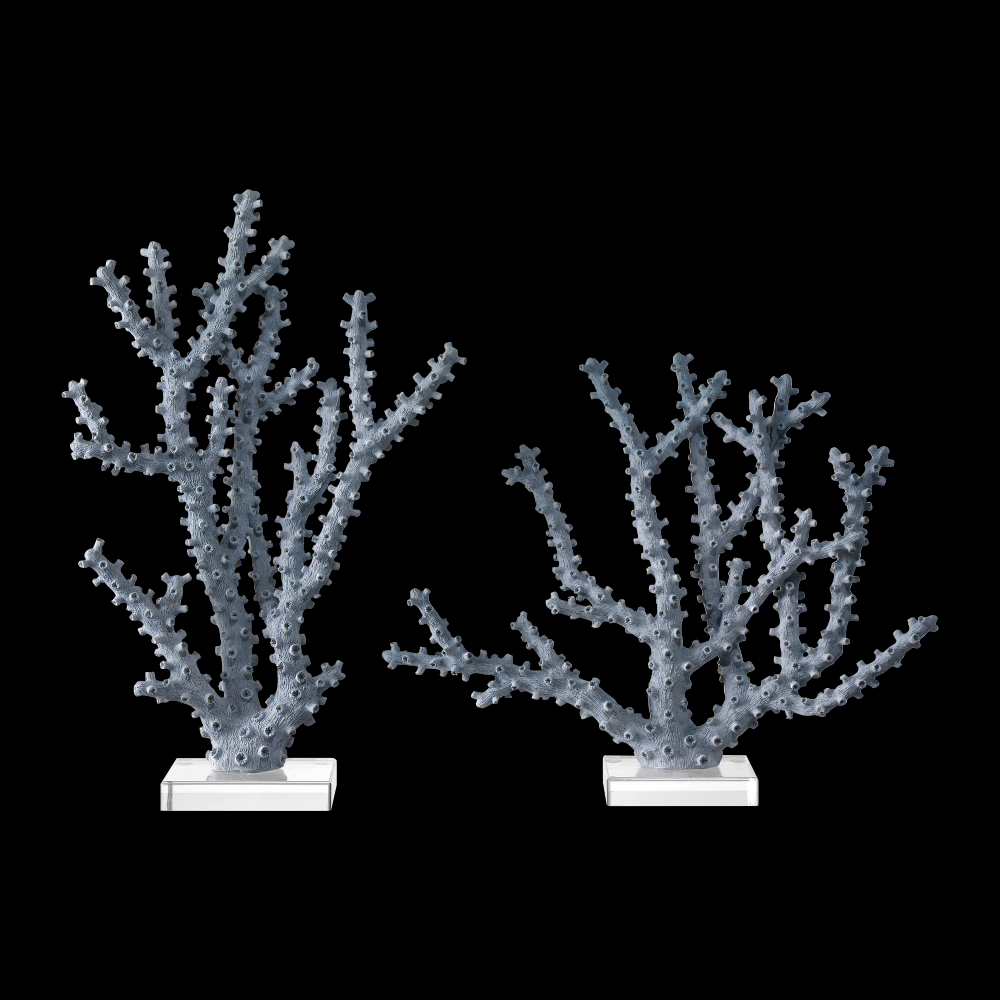 Blue Coral Set of 2