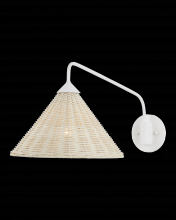 Currey 5000-0219 - Basket White Swing-Arm Wall Sconce