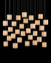 Currey 9000-0893 - Daze 30-Light Linear Multi-Drop Pendant