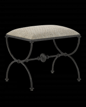 Currey 7000-0992 - Agora Bronze Ottoman, Calcutta