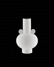 Currey 1200-0392 - Happy 40 Round White Vase